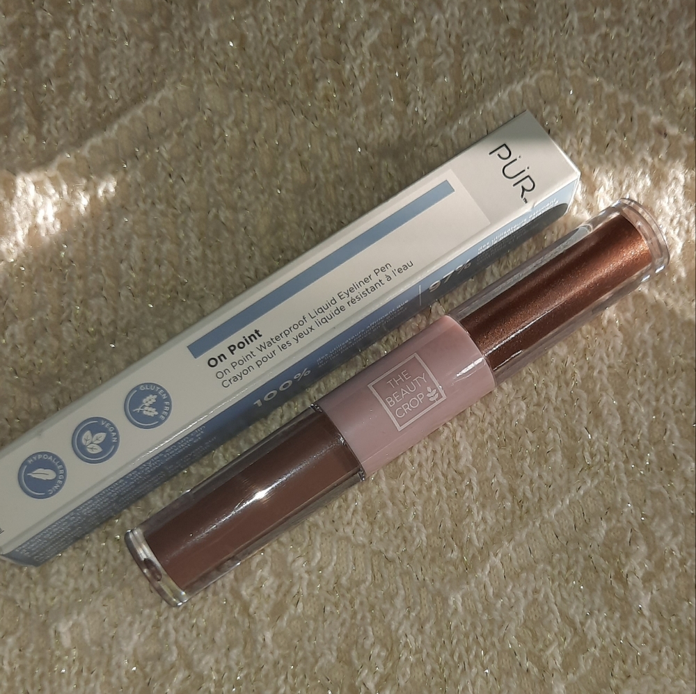 NEW! The Beauty Crop -Liquid EyeShadow Duo& Pur WaterproofLiquid-EyeLiner Bundle